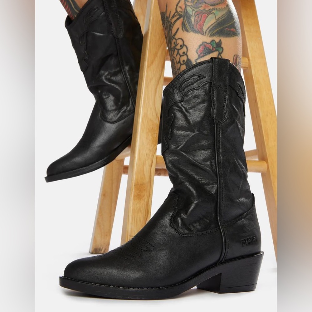 Indio Vintage Leather Cowboy Boots from Princess Polly
